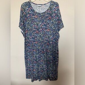 J Jill knit  floral dress. 2x-3X